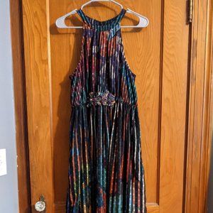 Anthropologie Multi Colored Floor Length Dress